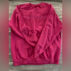 CYCLEBAR pink sweatshirt size large!